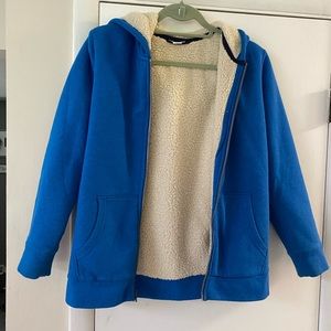 Old Navy boys heavy fleece lined zip up hoodie - size XL (14/16)